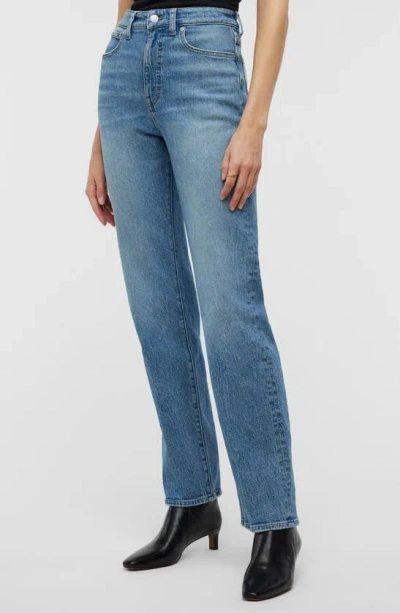 Madewell The '90s Crease Edition Straight Jeans In Rondell Wash