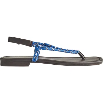 Madewell The Aliyah Paracord Thong Sandal In Blue