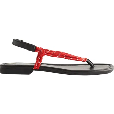 Madewell The Aliyah Paracord Thong Sandal In Red