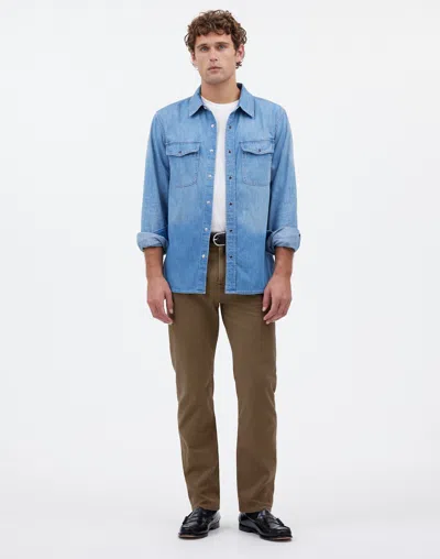 Madewell The Allday 1991 Straight-leg Pant In Driftwood Brown