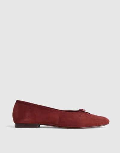 Madewell The April Ballet Flat In Burgundy