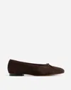 Madewell The April Ballet Flat In Dark Carob