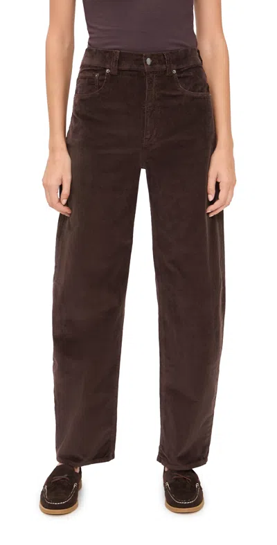 Madewell The Balloon Pants In Corduroy Dark Carob In Blue
