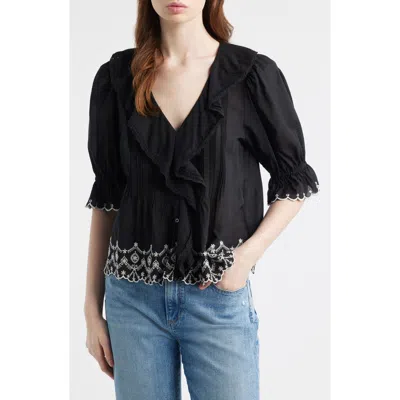 Madewell The Blaire Top In Black