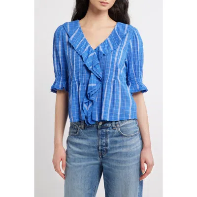 Madewell The Blaire Top In Blue