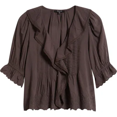 Madewell The Blaire Top In Brown