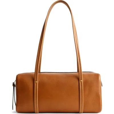 Madewell The Brioche Leather Shoulder Bag In Brown