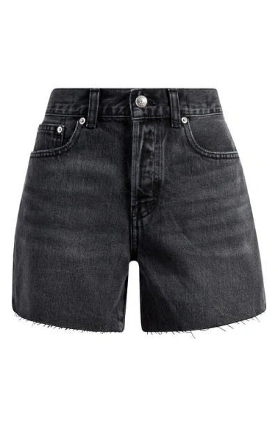 Madewell The Brynn Long Cutoff Denim Shorts In Levin Wash
