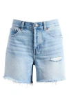 Madewell The Brynn Long Shorts In Hallstead Wash Hallstead Wash In Hallstead Wash