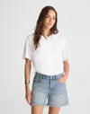Madewell The Brynn Long Shorts In Hallstead Wash Hallstead Wash In Blue