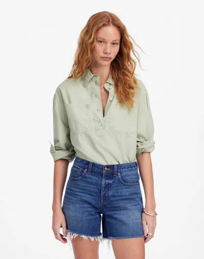 Madewell The Brynn Long Short In Polacheck Wash