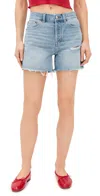 Madewell The Brynn Long Shorts In Hallstead Wash Hallstead Wash In Hallstead Wash