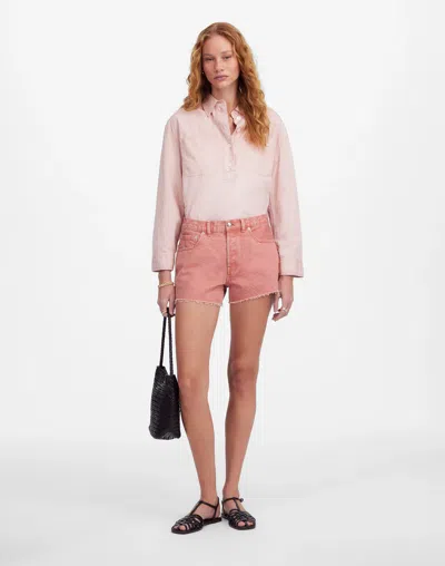 Madewell The  Brynn Short In Rosewood Pink