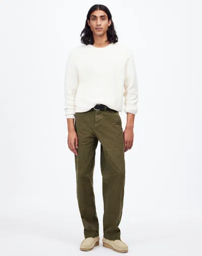 Madewell The Canvas Utility Pant In Foliage Green