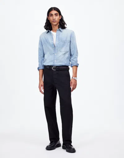 Madewell The Canvas Utility Pant In Jet Black