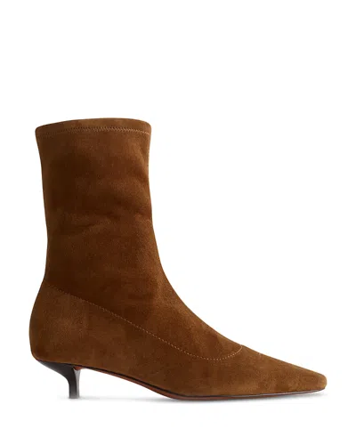 Madewell The Ciel Glove Ankle Boot In Brown