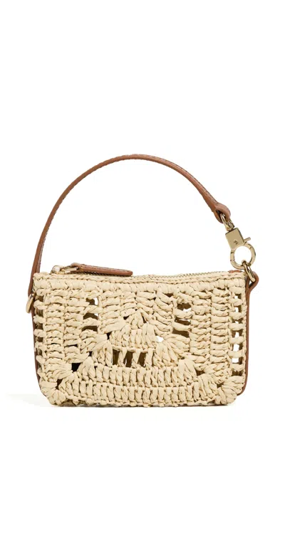 Madewell The Clip-strap Pouch Natural In Brown