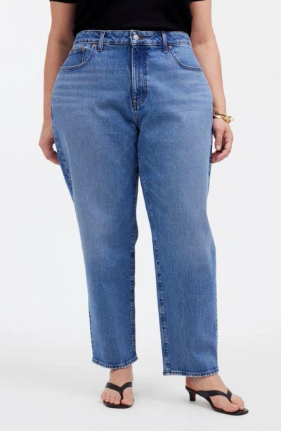 Madewell The Curvy '90s Straight Crop Jeans In Hazeldell Wash