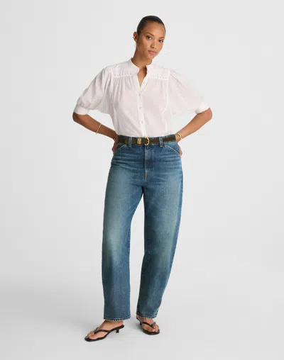 Madewell The Curvy Balloon Jean In Blue