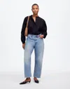 Madewell The Curvy Darted Barrel-leg Jean In Edmonson Wash