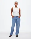 Madewell The Curvy Dean Easy Straight Jean In Northridge Wash