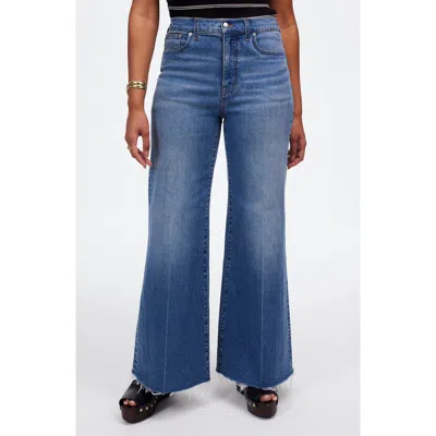 Madewell The Curvy Flared Wide Leg Crop Jeans