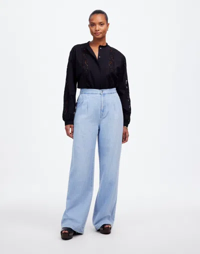 Madewell The Curvy Harlow Wide-leg Denim Trouser In Noll Wash