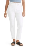 Madewell The Curvy Perfect Vintage Jeans In Tile White