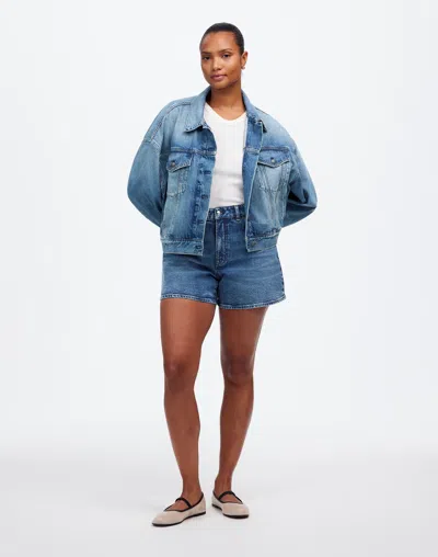 Madewell The Curvy Perfect Vintage Mid-length Jean Short In Manton Wash