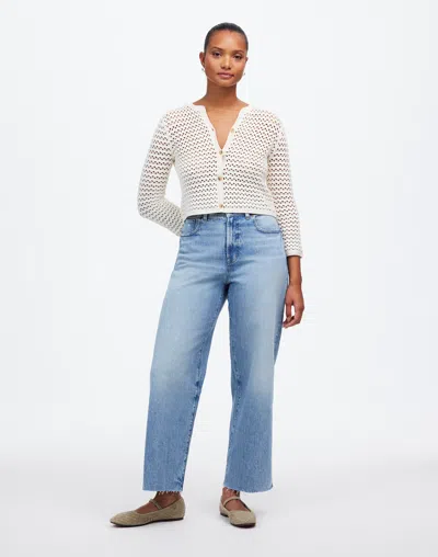 Madewell The Curvy Perfect Vintage Wide-leg Crop Jean In Hallstead Wash