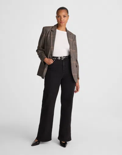 Madewell The Curvy Wide-leg Jean In Brown