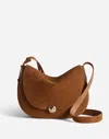 Madewell The Dakota Large Saddle Bag In Aged Cognac
