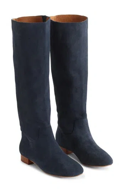 Madewell The Dari Tall Boot In Deep Indigo