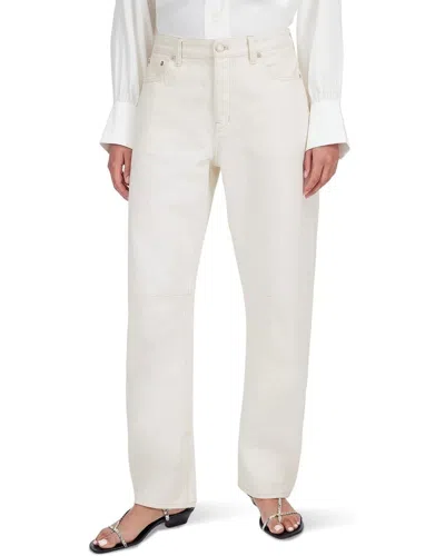 Madewell The Darted Barrel Jeans Women's White Denim Cotton Zip Fly Gbo1301