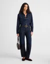 Madewell The Darted Barrel-leg Jean In Blue