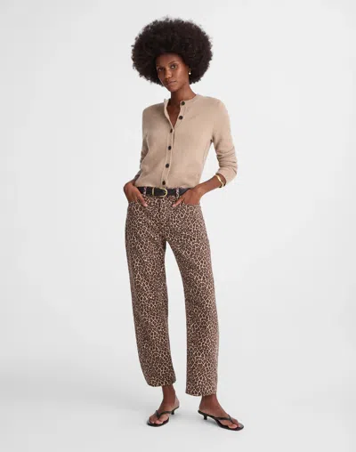 Madewell The Darted Barrel-leg Jean In Brown