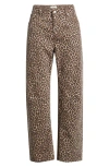 Madewell The Darted Barrel Leg Jean In Brown