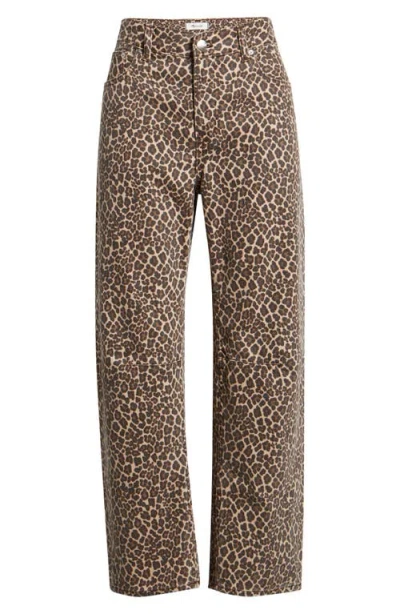 Madewell The Darted Barrel Leg Jean In Brown