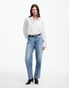 Madewell The Darted Barrel-leg Jean In Dobbins Wash