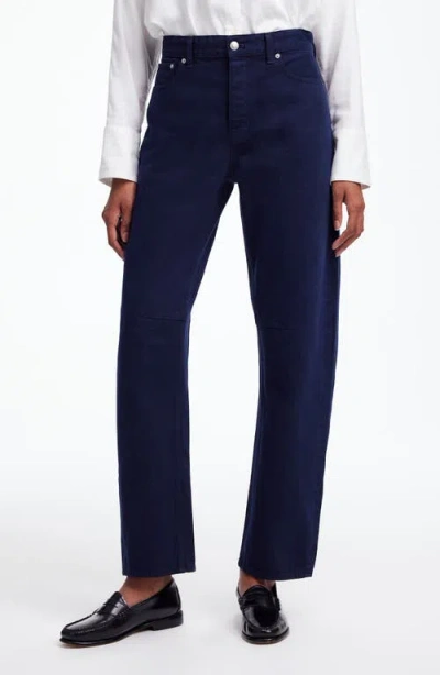 Madewell The Darted Barrel-leg Jean In Juniper Berry