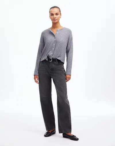 Madewell The Darted Barrel-leg Jean In Olenda Wash