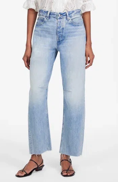 Madewell The Darted Barrel Leg Jeans In Blue