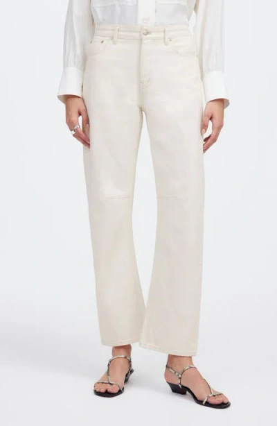 Madewell The Darted Barrel Leg Jeans In Vintage Canvas