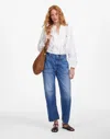 Madewell The Darted Barrel-leg Utility Jean In Kingsmark Wash