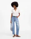 Madewell The Darted Barrel-leg Utility Jean In Riverbend Wash