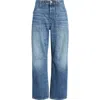 Madewell The Darted Utility Barrel Leg Jeans In Multi