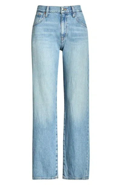 Madewell The Dean Easy Straight Airy Denim Jeans In Blue