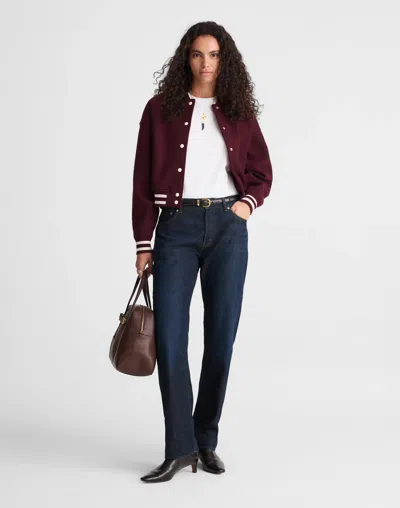 Madewell The Dean Easy Straight Jean In Blue