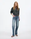 Madewell The Dean Easy Straight Jean In Monessen Wash