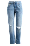 Madewell The Dean Easy Straight Jeans In Blue